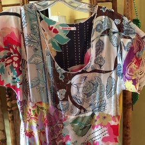 Johnny Was Silk Maxi Dress